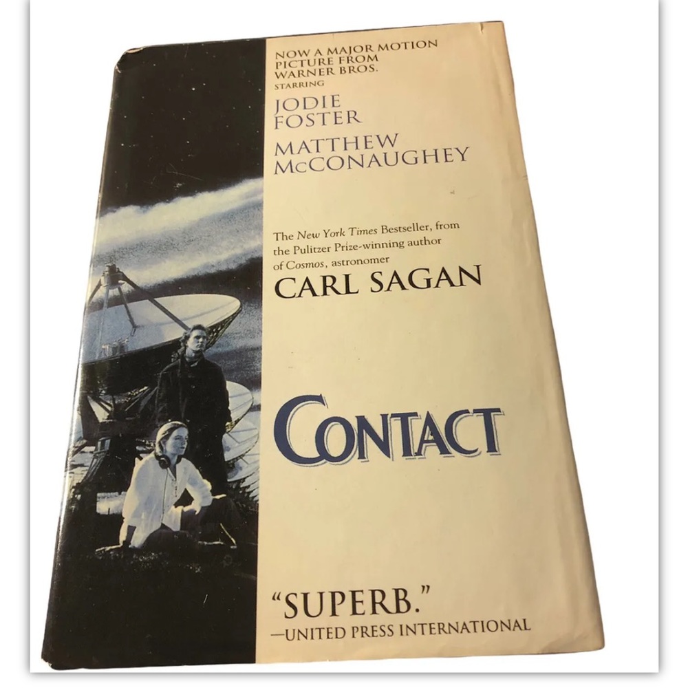 Contact Hard Cover 1985 Rare Movie Cover